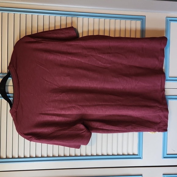 Van Heusen Burgundy Tee Shirt - Picture 7 of 10